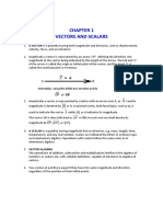 No. 1 Vectors and Scalars