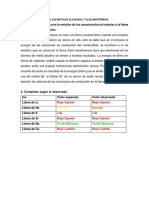 Colores A La Llama de Los Metales Alcalinos y Alcalinotérreos