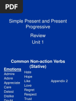 Common Non-Action Verbs 