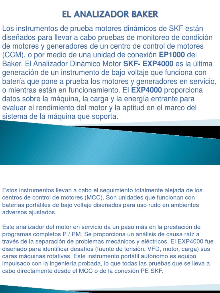 Analizador BAKER | PDF | Energia electrica | voltaje