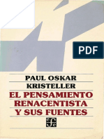 Kristeller El Pensamiento Renacentista y Sus Fuentes Kristeller OCR CLSCN PDF