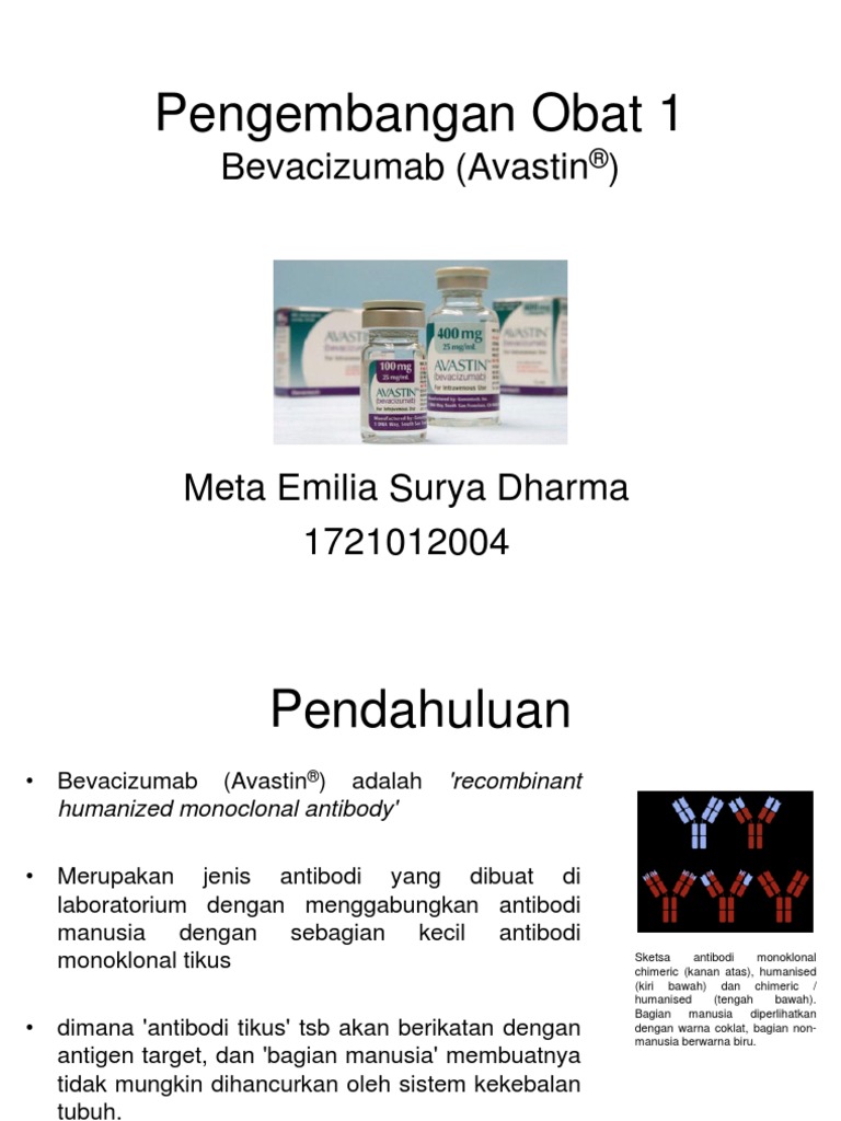 Pengembangan Obat Avastin Bevacizumab