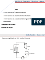 Operación de centrales eléctricas a vapor y ciclos termodinámicos