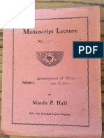 Hall, Manly P. - Manuscript Lectures No.15 - Attainment of Wisdom