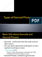 Types of Gerunds