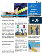 Charla Integral N°10 Manejo Manual de Cargas PDF