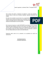 Carta Invitacion Directores