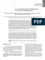 Minimal Inhibitory Concentration (MIC) Determination of Disinfectant And/or Sterilizing Agents
