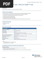 Sigmatherm™ 540 / PPG Hi-Temp™ 540: Product Data Sheet