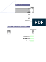 Exercise 1-Use Built-In Functions: Sales May June July August Sum: Average: Min: Max: Today's Date