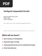 Verilog For Sequential Circuits: Design of Digital Circuits 2014 Srdjan Capkun Frank K. Gürkaynak