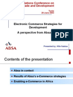 Electronic Commerce Strategies For Development A Perspective From Absa Bank