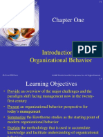 Chapter One: Introduction To Organizational Behavior