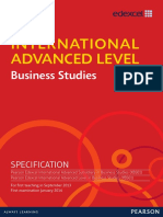 International Advanced Level: Business Studies