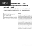Rumos Do Estado Brasileiro e o SUS