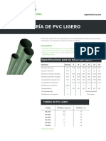 Tuberia de PVC Ligero 1