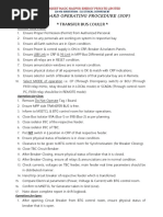 Standard Operating Procedure (Sop) : Transfer Bus Couler