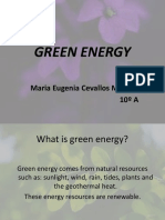 Green Energy: Maria Eugenia Cevallos Monroy 10º A