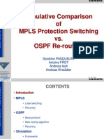 Simulative Comparison of MPLS Protection Switching vs. Ospf Re - Routing
