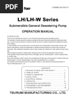 LH/LH-W Series: Operation Manual Submersible General Dewatering Pump