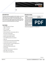 KVR21N15S8/8: Memory Module Specifi Cations