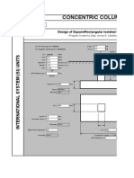 Concentric Column: Design of Square/Rectangular Isolated Footing