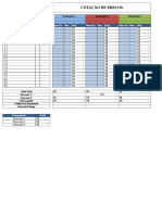 Cotação - Modelo