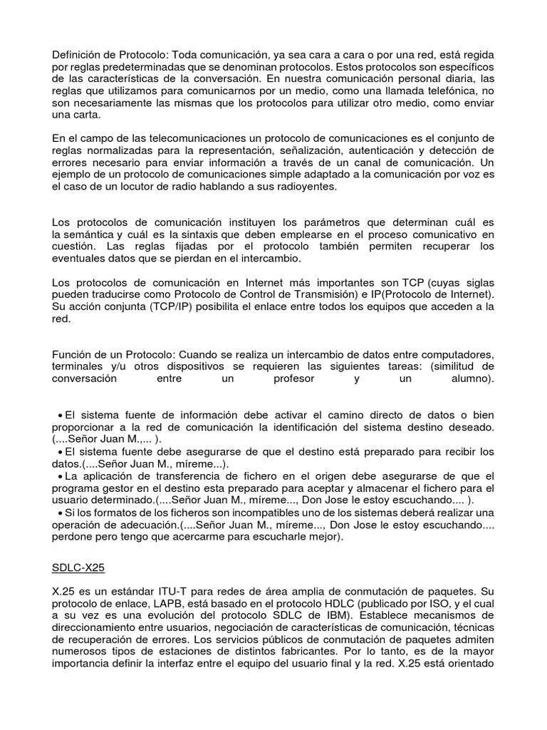 Unidad II y III Protocolos de Comunicacion y Servicios de Interconexion ...
