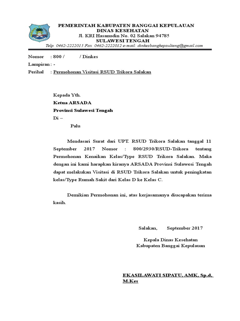 Surat Permohonan Visitasi Tipe C