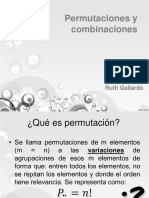 Permutaciones y Combinaciones