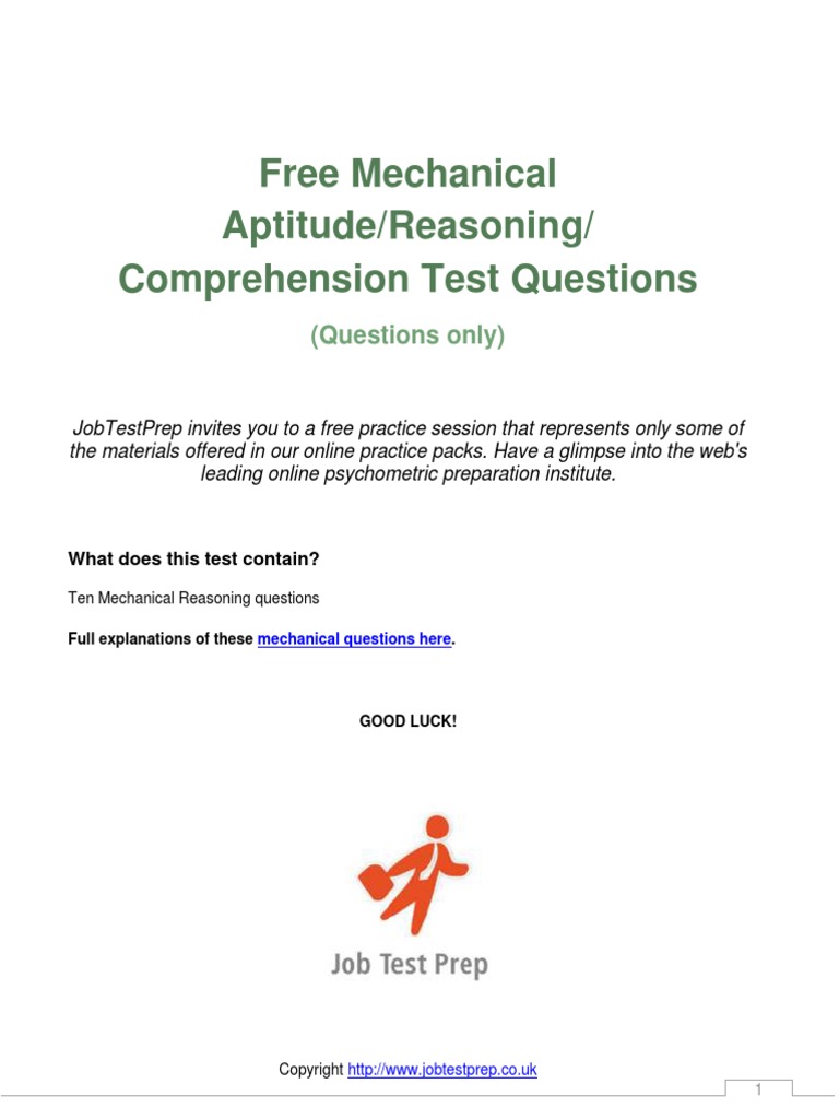free-mechanical-aptitude-reasoning-comprehension-test-questions