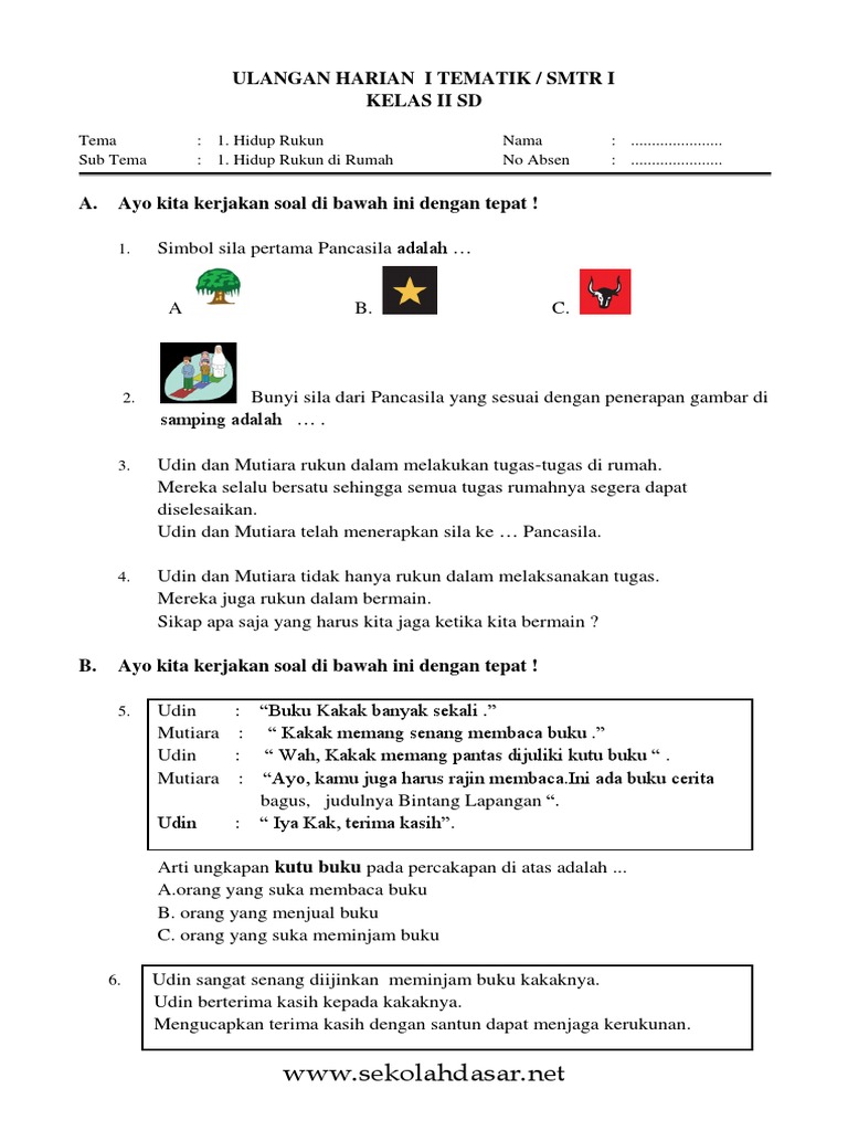 Uh 1 Smtr 1 Kls 2 K13 Th 2017 2018 Pdf