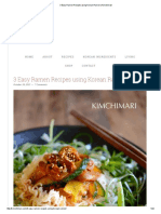 3 Easy Ramen Recipes Using Korean Ramen _ Kimchimari