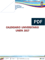 Calendario actividades universidad