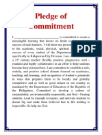 Pledge of Commitment