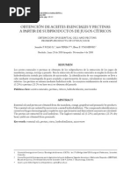 Download OBTENCIN DE ACEITES ESENCIALES Y PECTINAS by wama1 SN36063729 doc pdf