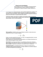 Primera Ley de La Termodinámica