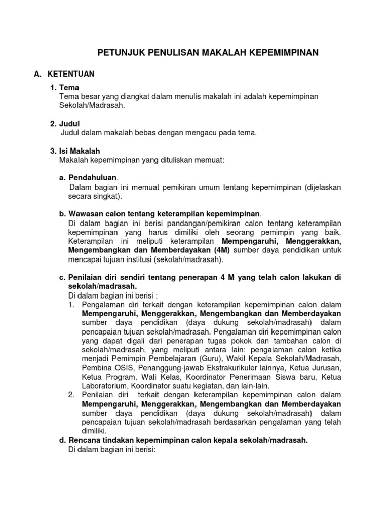 Ojl How To Penulisan Makalah Kepemimpinan Docx