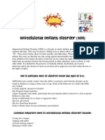 Oppositional Defiant Disorder (ODD) : ODD Is Typically Seen in Children Below The Ages of 9-10