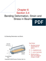 Section 3,4: Bending Deformation, Strain and Stress in Beams
