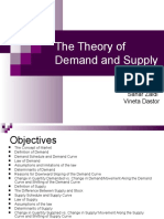 The Theory of Demand and Supply: Prepared By: Zehra Hasan Sahar Zaidi Vineta Dastor