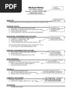 Student B Tech Resume Format