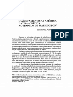 Ajustamento Na America Latina Consenso de Washinngton