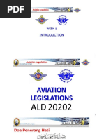 Week 1: Aviation Legislation