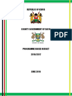Programme Based Budget 2016 - 2017