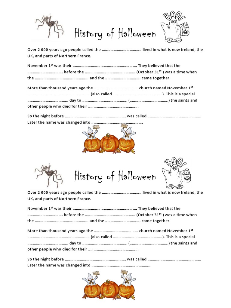 History of Halloween PDF