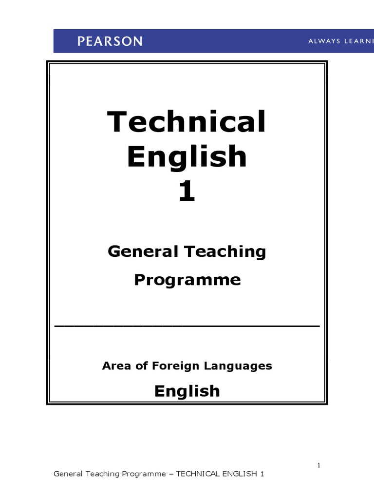 Technical English 1 Teaching Programme | PDF | English Language | Voicemail