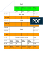 Term Four Timetable 1