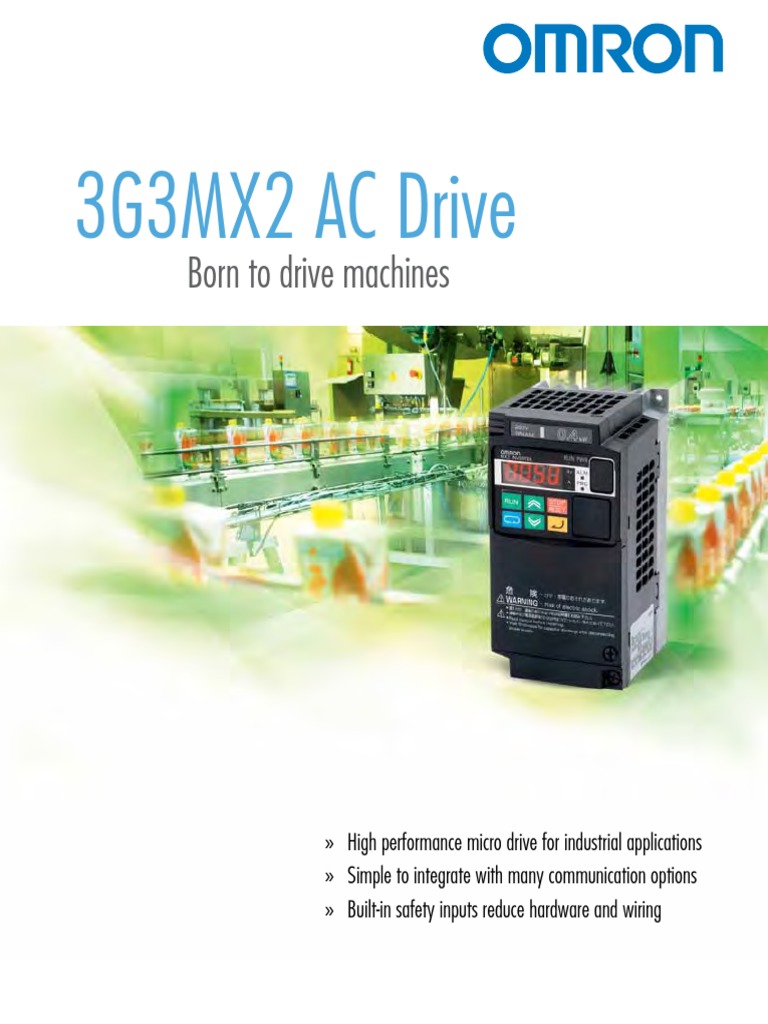 3G3MX2 AC Drive: Born To Drive Machines | PDF | Power Inverter ...