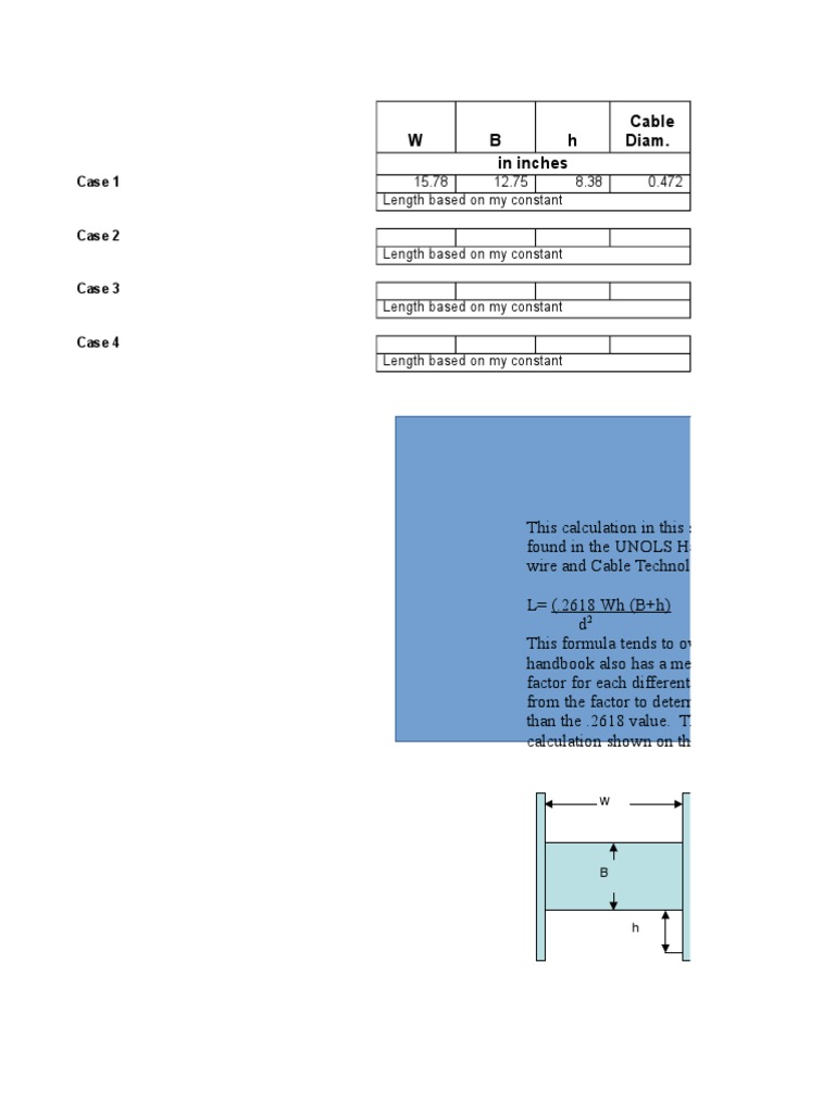 Winch Drum Capacity Calculations PDF Teaching Mathematics Nature